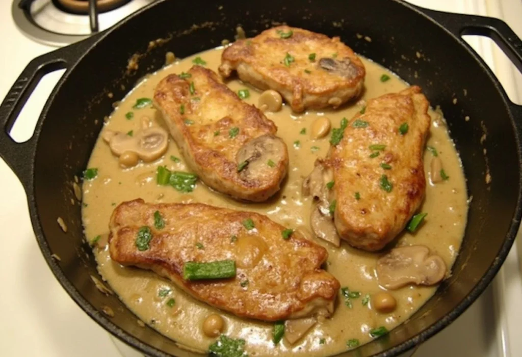 Creamy Mushroom Steak Skillet Dinner