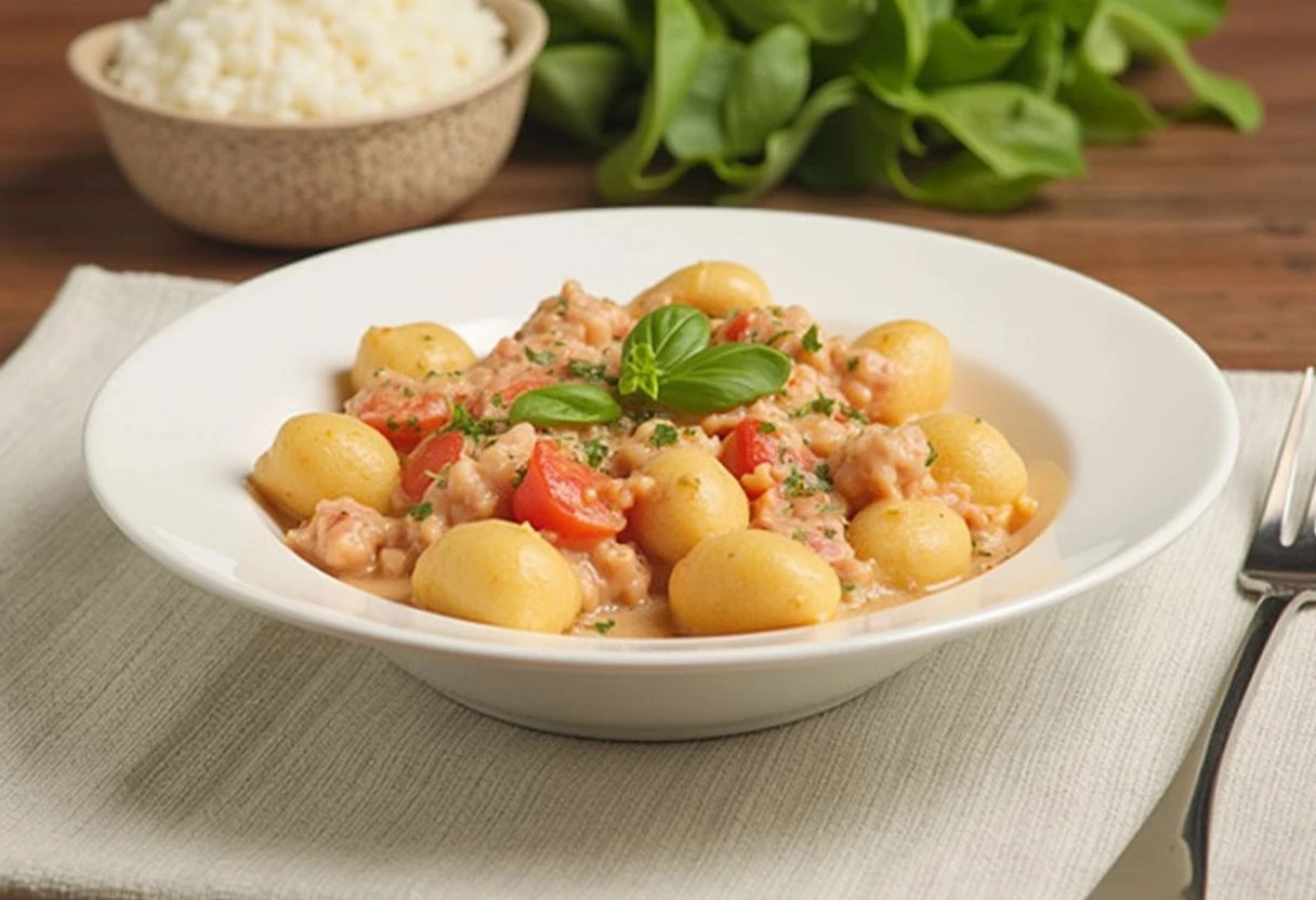 Creamy Tomato Basil Gnocchi (Dairy-Free Option)