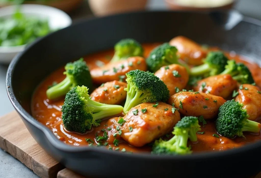 Diabetes-Friendly Chicken and Broccoli Skillet Dinner