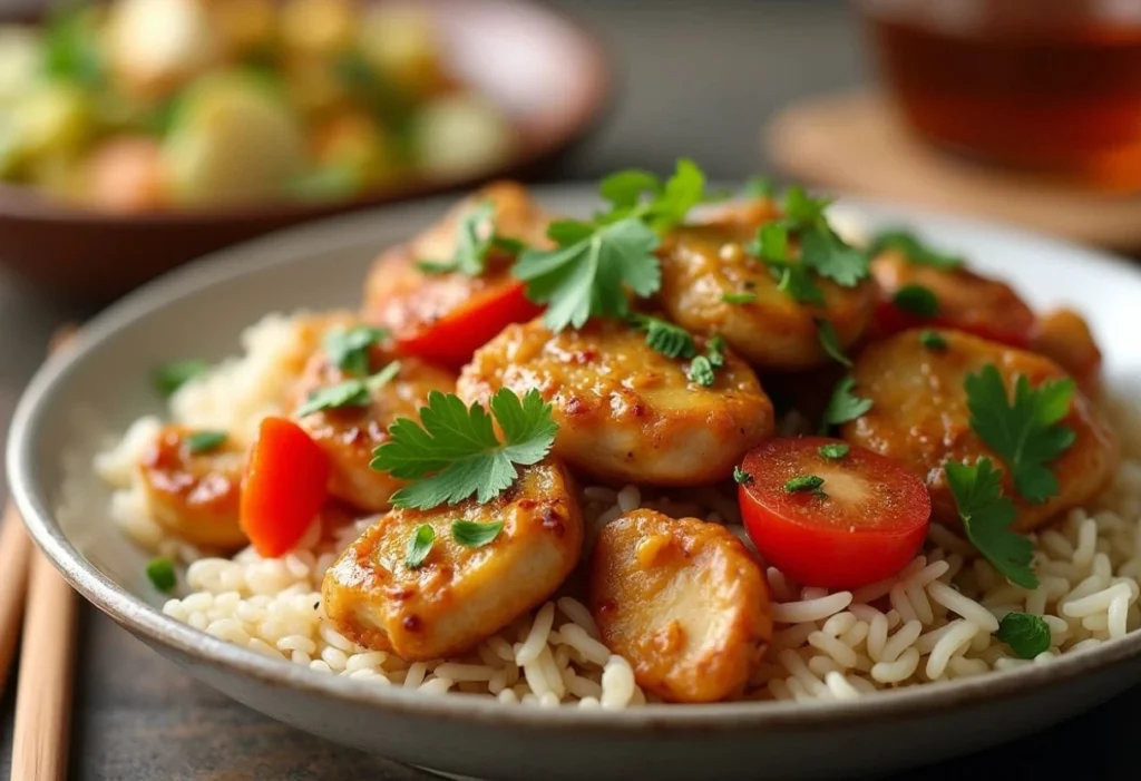 Diabetic-Friendly Chicken Stir Fry with Brown Rice (1)