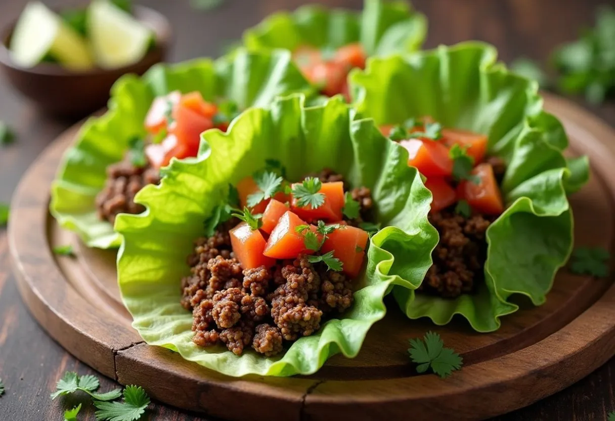 Healthy-Taco-Lettuce-Wraps-with-Ground-Beef
