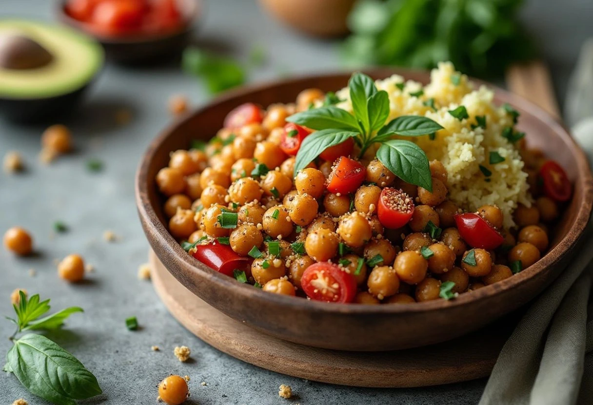 Mediterranean Chickpea Quinoa Bowls