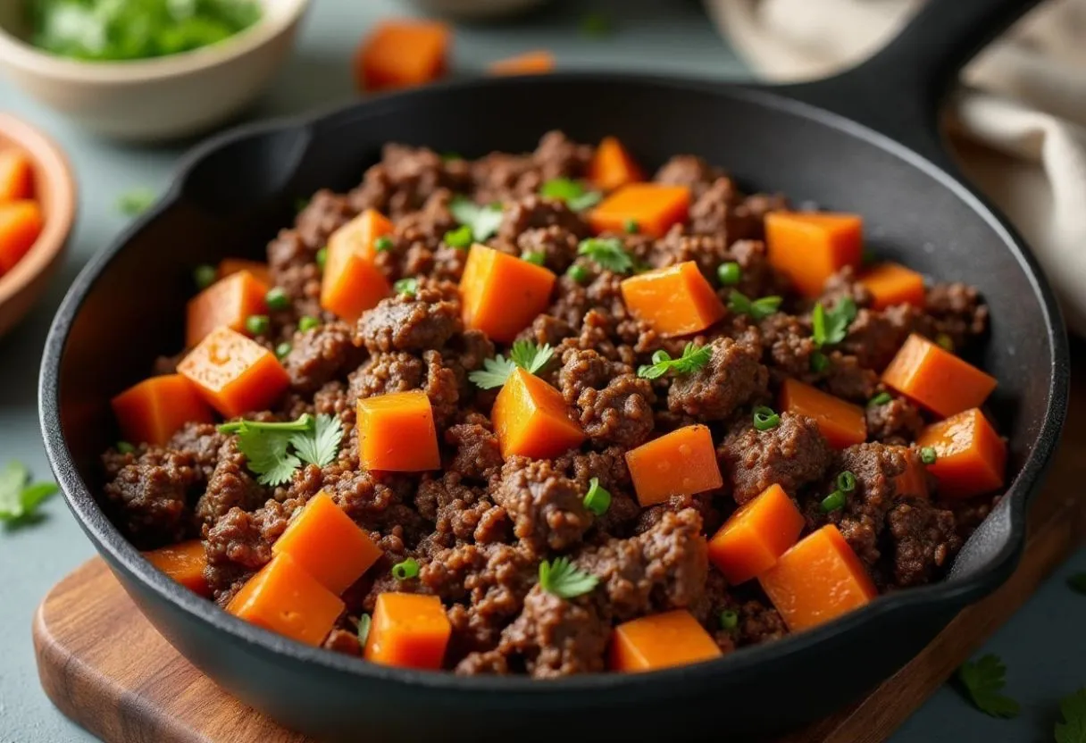 One-Pan-Ground-Beef-and-Sweet-Potato-Skillet