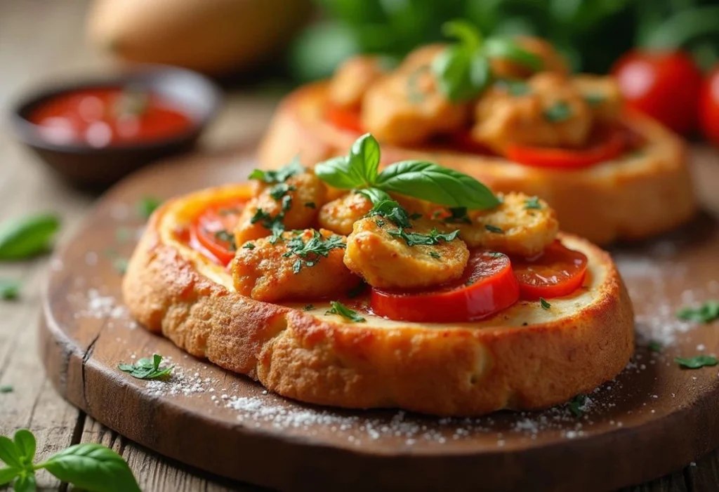 Quick Chicken Pizza Toasts for Family Dinner Nights