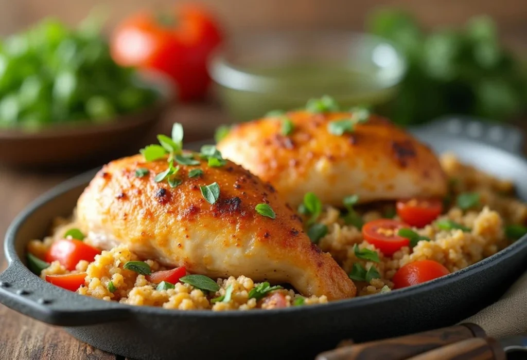 Rotisserie Chicken and Quinoa Casserole for Busy Weeknights