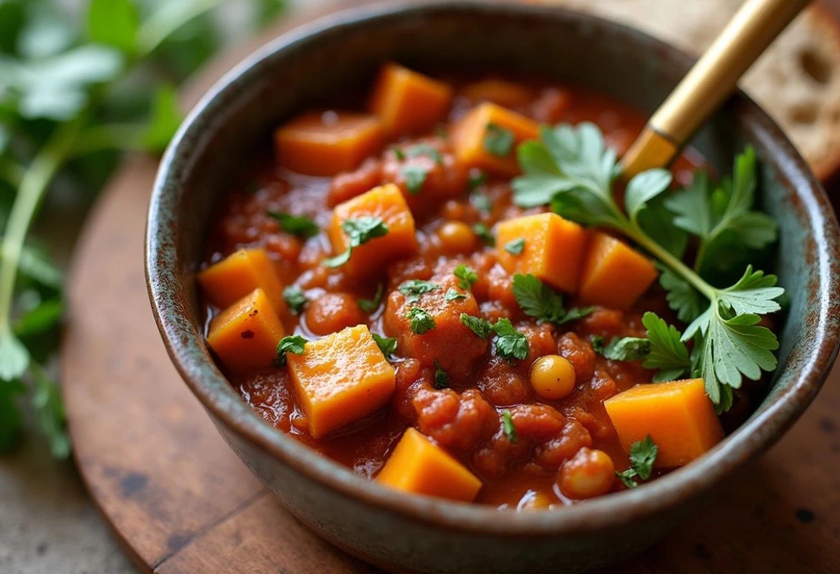 Slow Cooker Moroccan-Style Vegan Stew