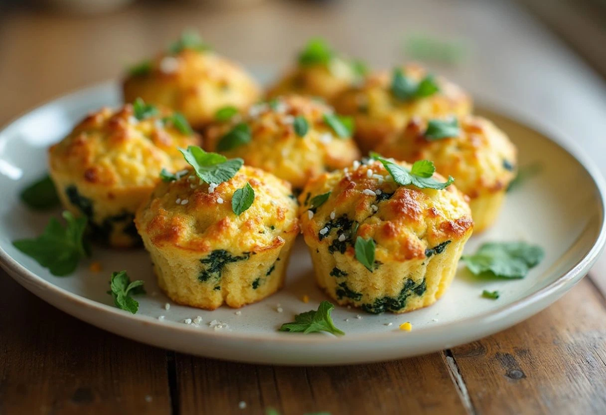 Spinach and Feta Egg Muffins for Dinner