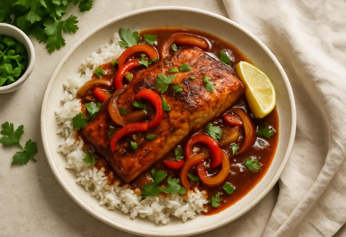 Caribbean Brown Stew Salmon: A Flavorful Journey into Caribbean Cooking