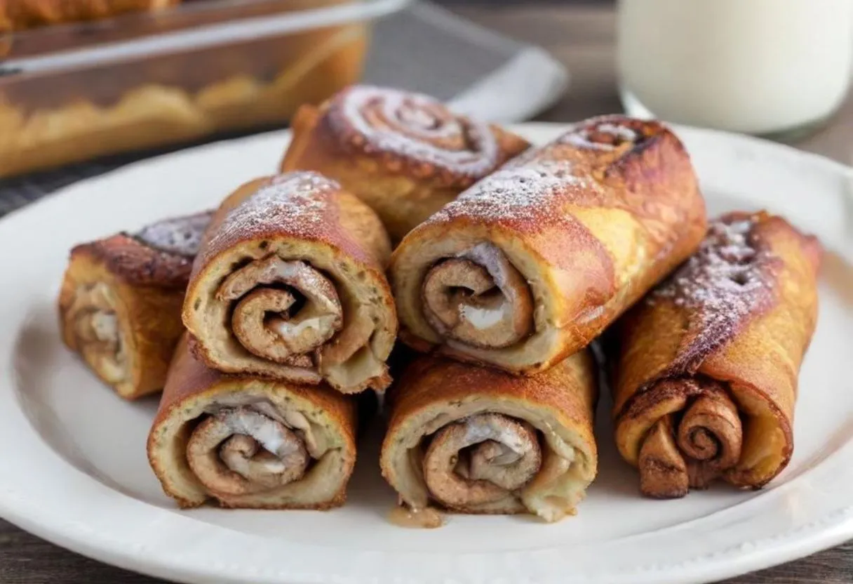 Cinnamon Roll French Toast Roll-Ups