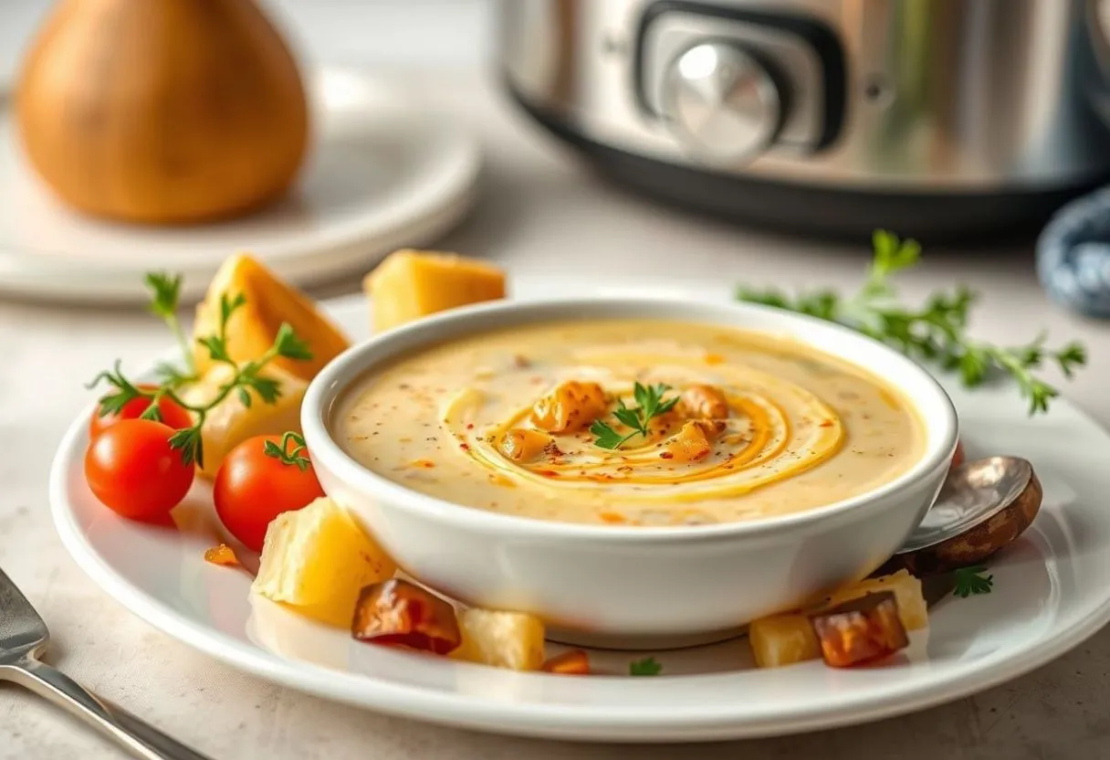 CrockPot Loaded Potato Soup