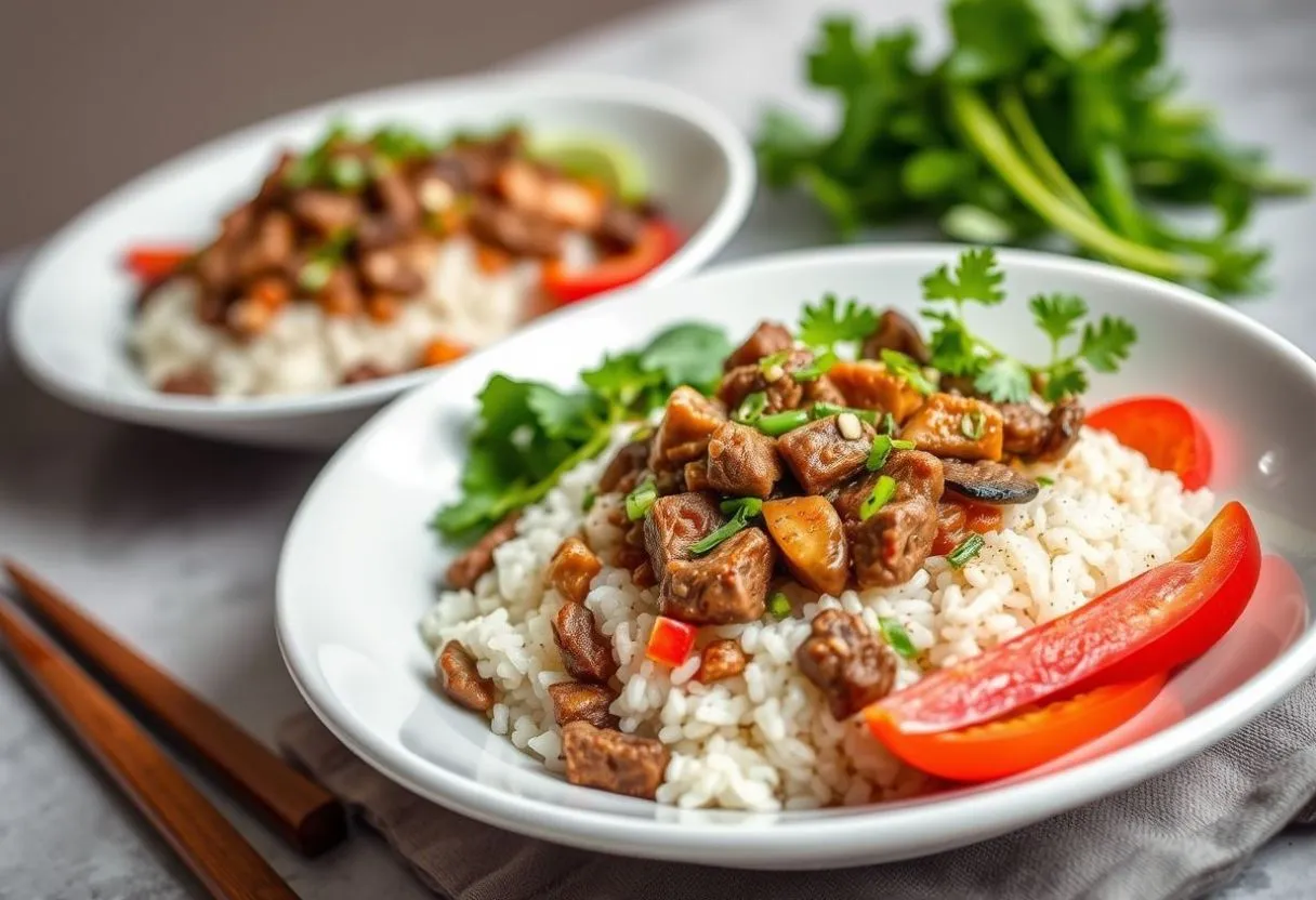 Flavor-Packed Beef and Pepper Rice Bowls